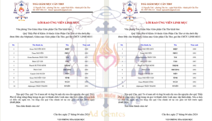 Lời Rao Ứng Viên Linh Mục